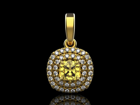 Cushion pendant model 629 3D Print Model