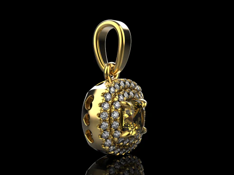 Cushion pendant model 629 3D Print Model