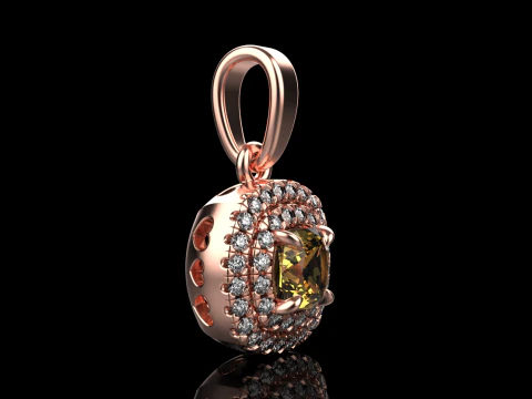 Cushion pendant model 629 3D Print Model