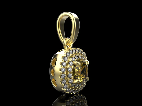 Cushion pendant model 629 3D Print Model