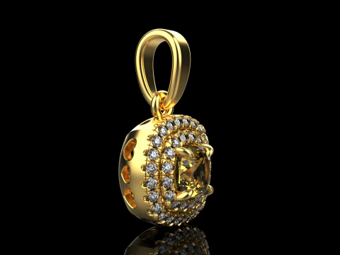 Cushion pendant model 629 3D Print Model
