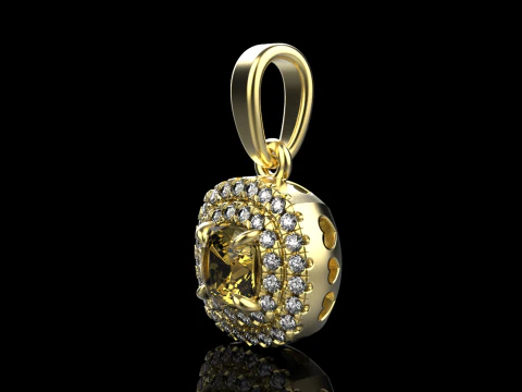 Cushion pendant model 629 3D Print Model