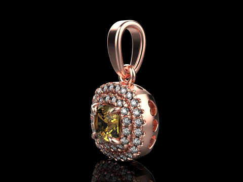 Cushion pendant model 629 3D Print Model