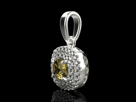Cushion pendant model 629 3D Print Model