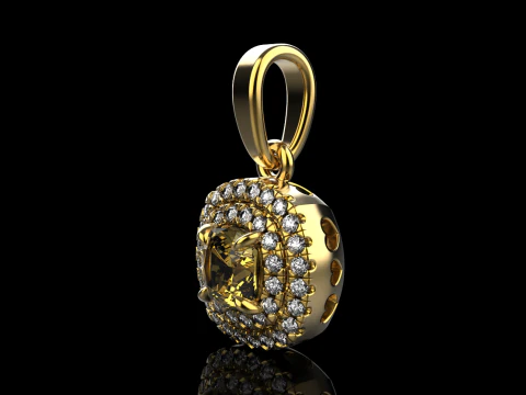 Cushion pendant model 629 3D Print Model