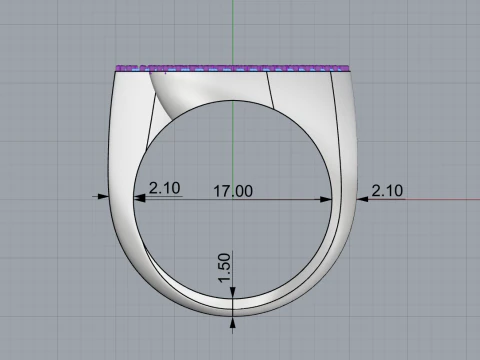 Double marquise form ring model 628 3D Print Model