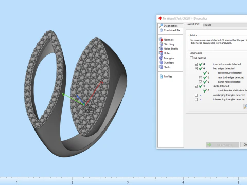 Double marquise form ring model 628 3D Print Model