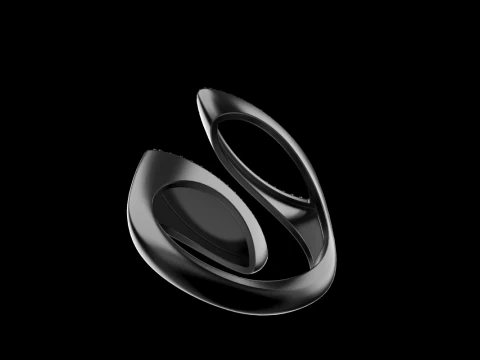 Double marquise form ring model 628 3D Print Model