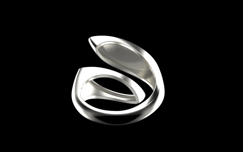 Dubbele marquise vormring model 627 3D printmodel .c4d .max .obj .3ds .fbx .stl .blend 