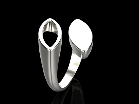 Dubbele marquise vormring model 627 3D printmodel