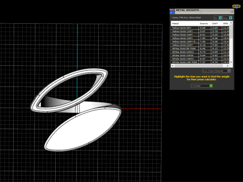 Dubbele marquise vormring model 627 3D printmodel