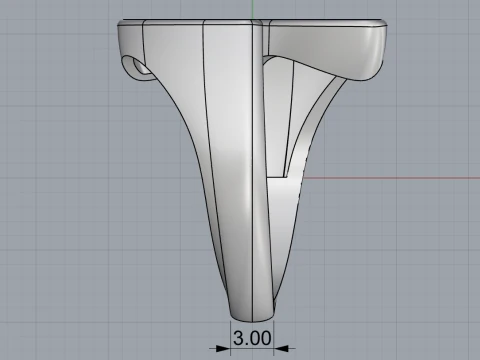 Double marquise form ring model 627 3D Print Model