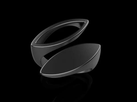 Double marquise form ring model 627 3D Print Model