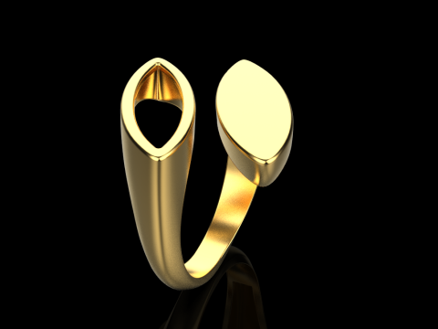 Dubbele marquise vormring model 627 3D printmodel