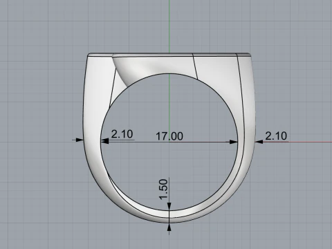 Double marquise form ring model 627 3D Print Model