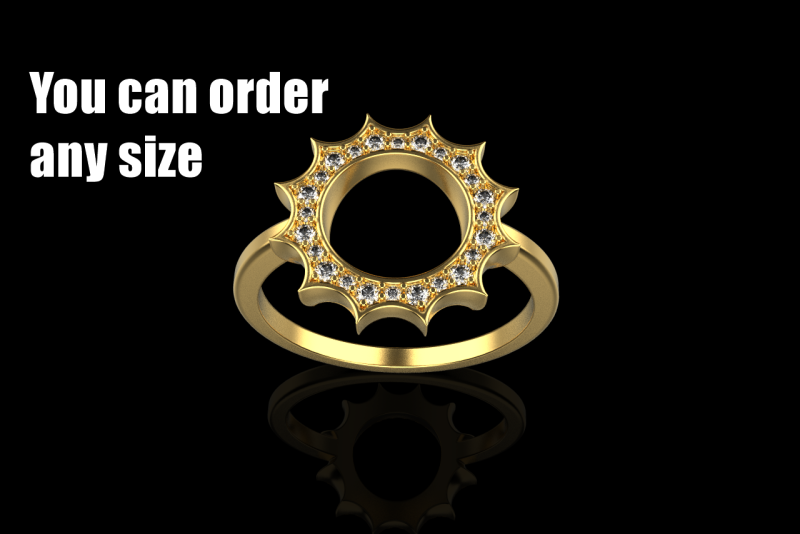 Round sun ring model 626 3D Print Model .c4d .max .obj .3ds .fbx .stl .blend 