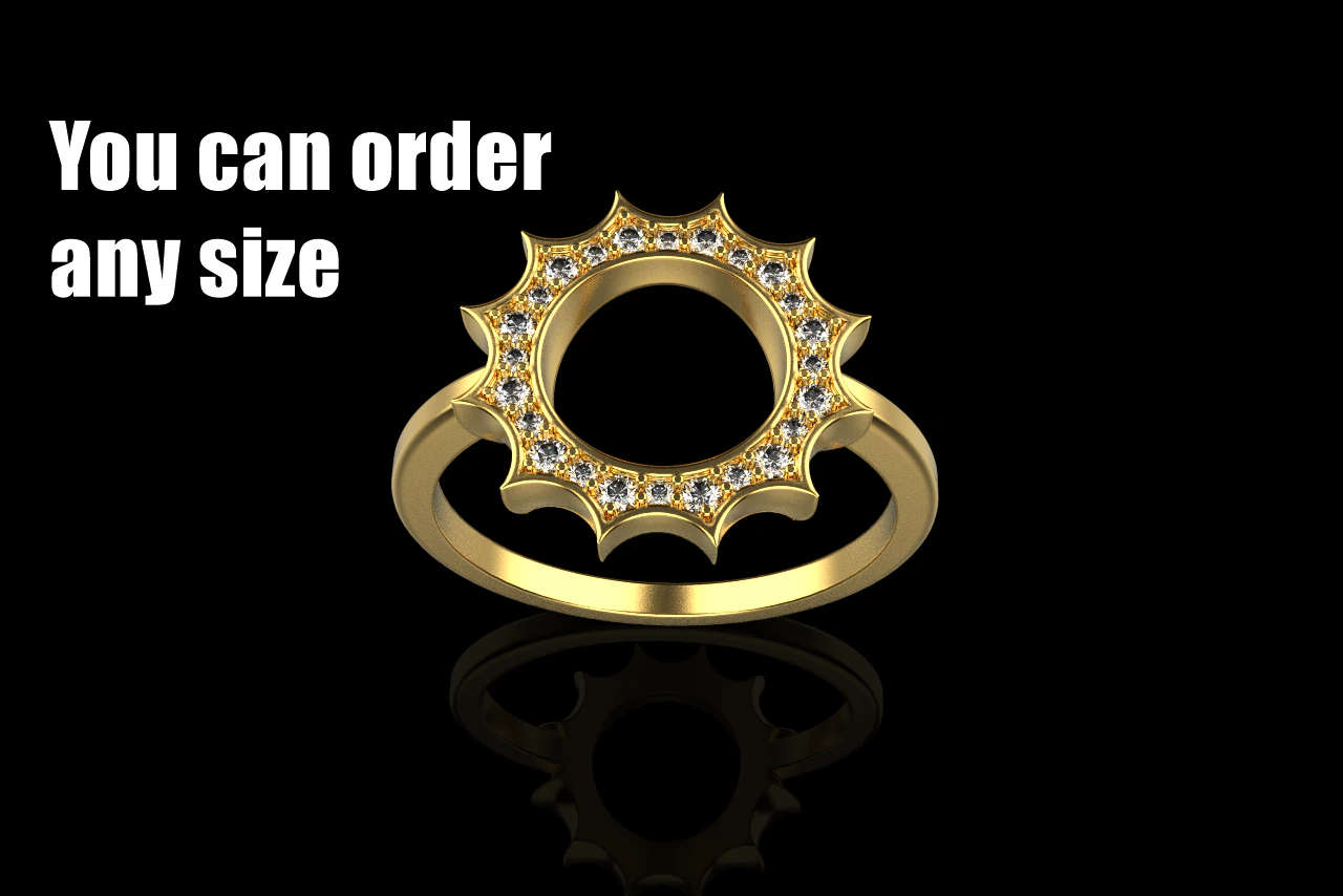 Round sun ring model 626 3D Print Model .c4d .max .obj .3ds .fbx .stl .blend 