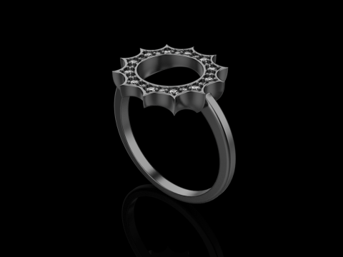 Round sun ring model 626 3D Print Model