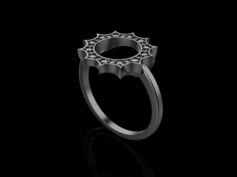 Round sun ring model 626 3D Print Model