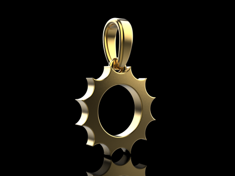 Round sun pendant model 625 3D Print Model
