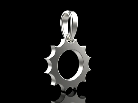 Round sun pendant model 625 3D Print Model