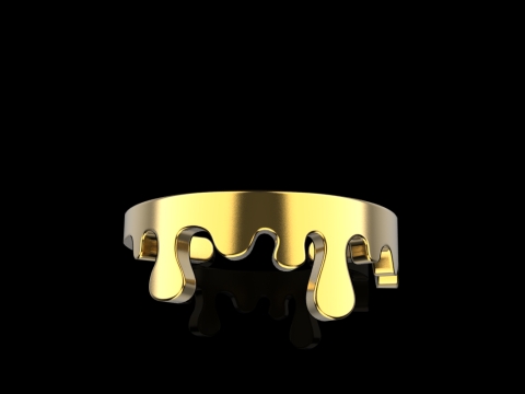 Bague forme fondante mod&egrave;le 624 Modèles 3D en vedette