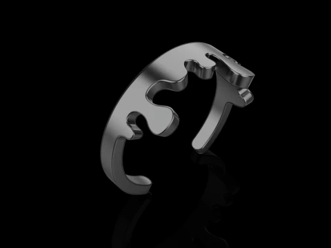 Melting form ring model 624 3D Print Model