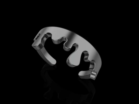 Melting form ring model 624 3D Print Model