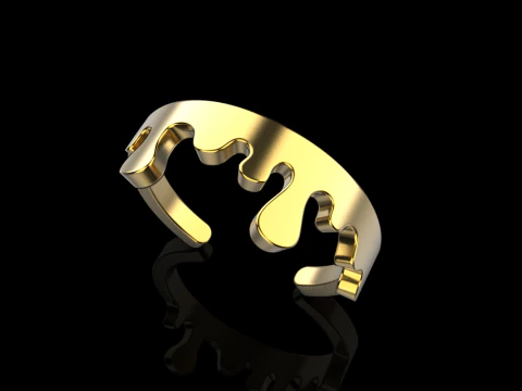 Melting form ring model 624 3D Print Model