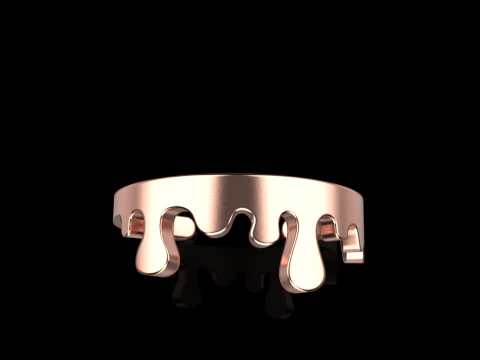 Melting form ring model 624 3D Print Model