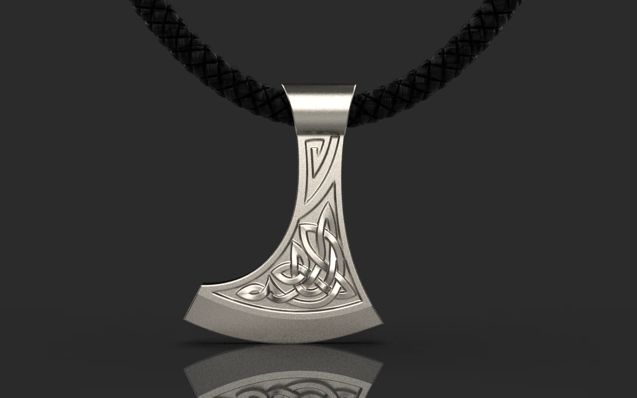 Axe pendant model 623 3D Print Model .c4d .max .obj .3ds .fbx .stl .blend