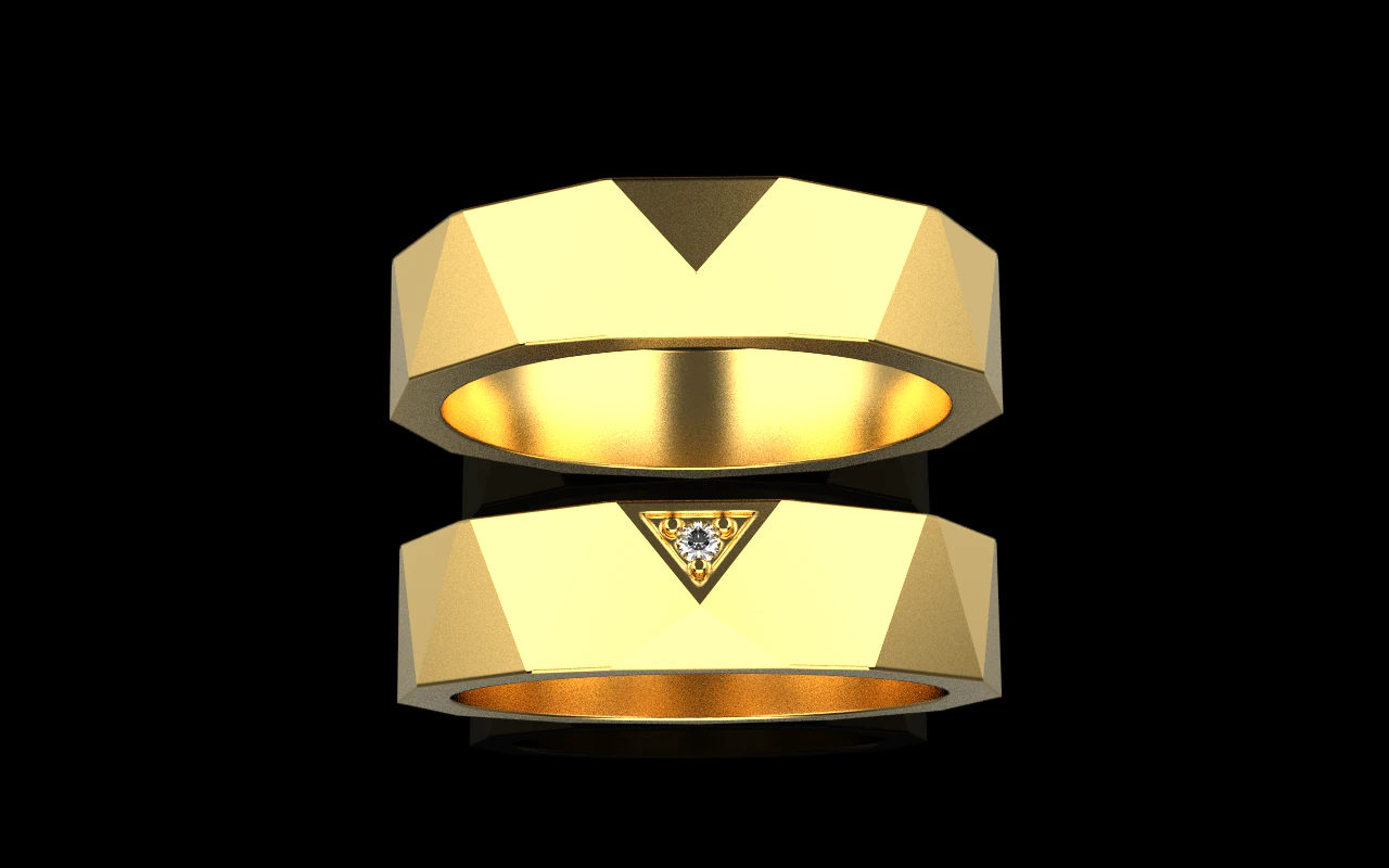 Wedding ring model 622 3D Print Model .c4d .max .obj .3ds .fbx .stl .blend