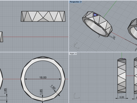 Alyans modeli 622 3D Baskı Modeli