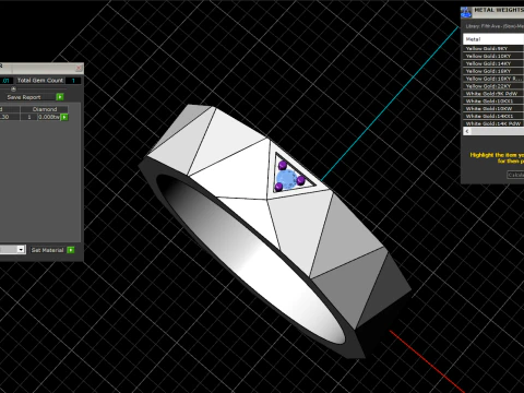 Wedding ring model 622 3D Print Model