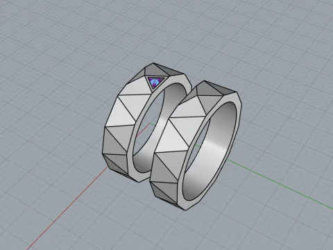 Wedding ring model 622 3D Print Model
