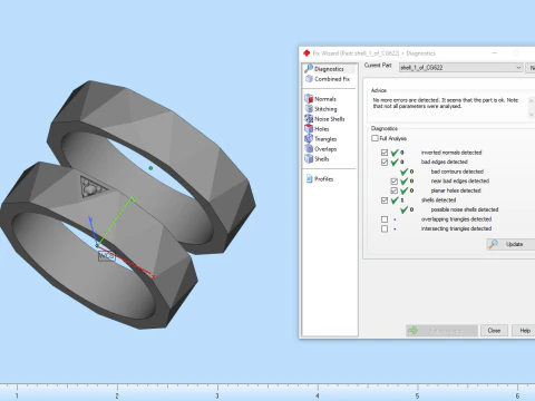 Wedding ring model 622 3D Print Model