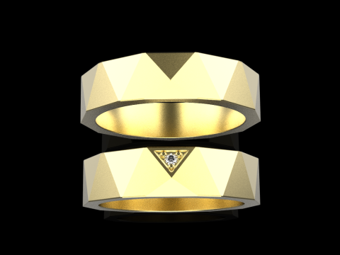 Alyans modeli 622 3D Baskı Modeli