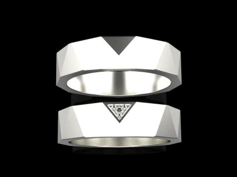 Wedding ring model 622 3D Print Model