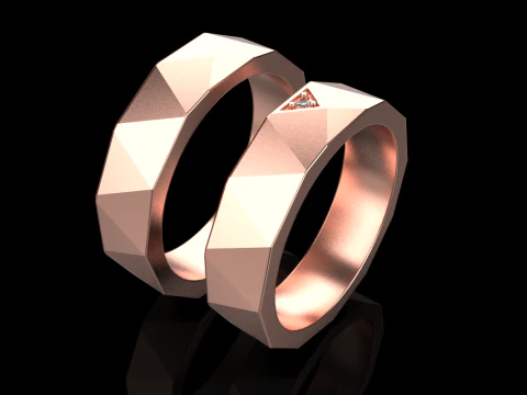 Wedding ring model 622 3D Print Model
