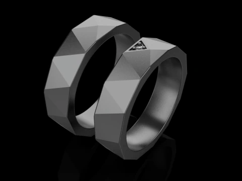 Wedding ring model 622 3D Print Model