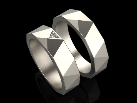 Wedding ring model 622 3D Print Model