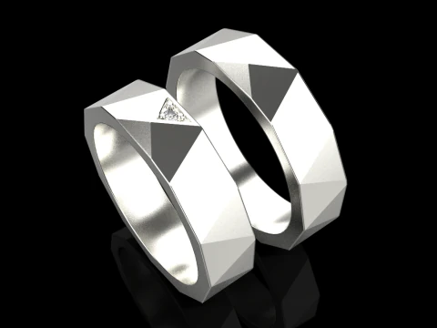 Wedding ring model 622 3D Print Model