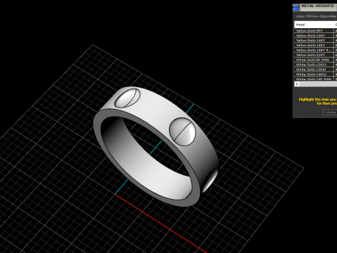 Wedding rings model 621 3D Print Model