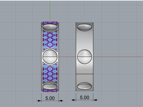 Wedding rings model 621 3D Print Model