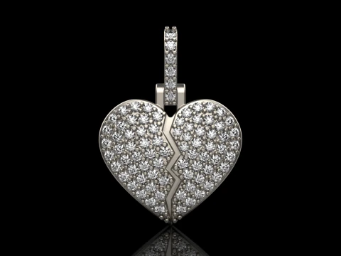Heart pendant model 620 3D Print Model
