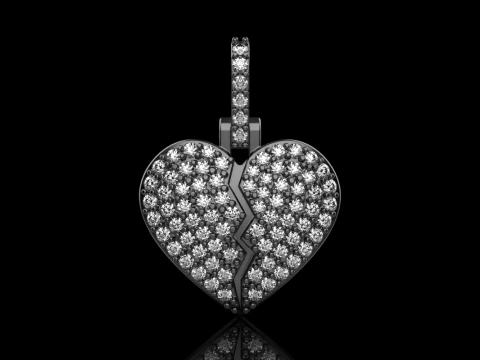 Heart pendant model 620 3D Print Model