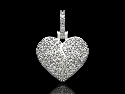 Heart pendant model 620 3D Print Model