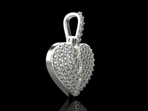 Heart pendant model 620 3D Print Model