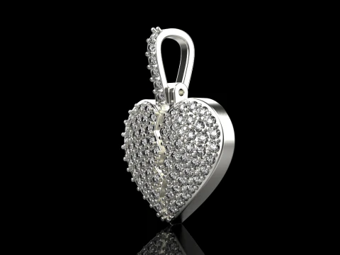 Heart pendant model 620 3D Print Model
