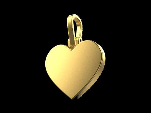Heart pendant model 620 3D Print Model